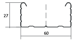 Профиль потолочный ПП 60×27