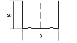 Профиль потолочный ПС В×50